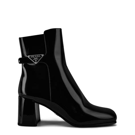 prada tronchetti ankle boot logo black|Women's Prada Ankle Boots & Booties .